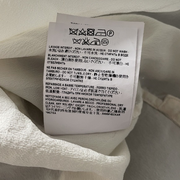 Saint Laurent White Shirt in Silk Crepe - Picture 7 of 7